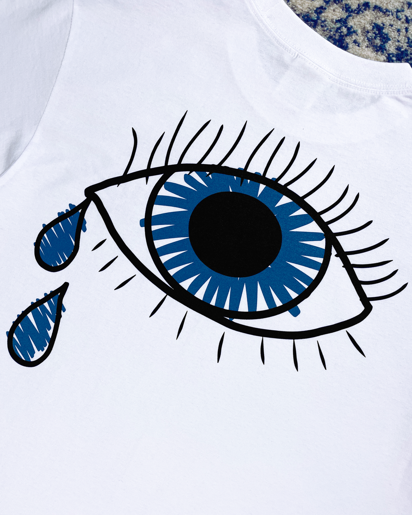 Cry a Little More - White Tee