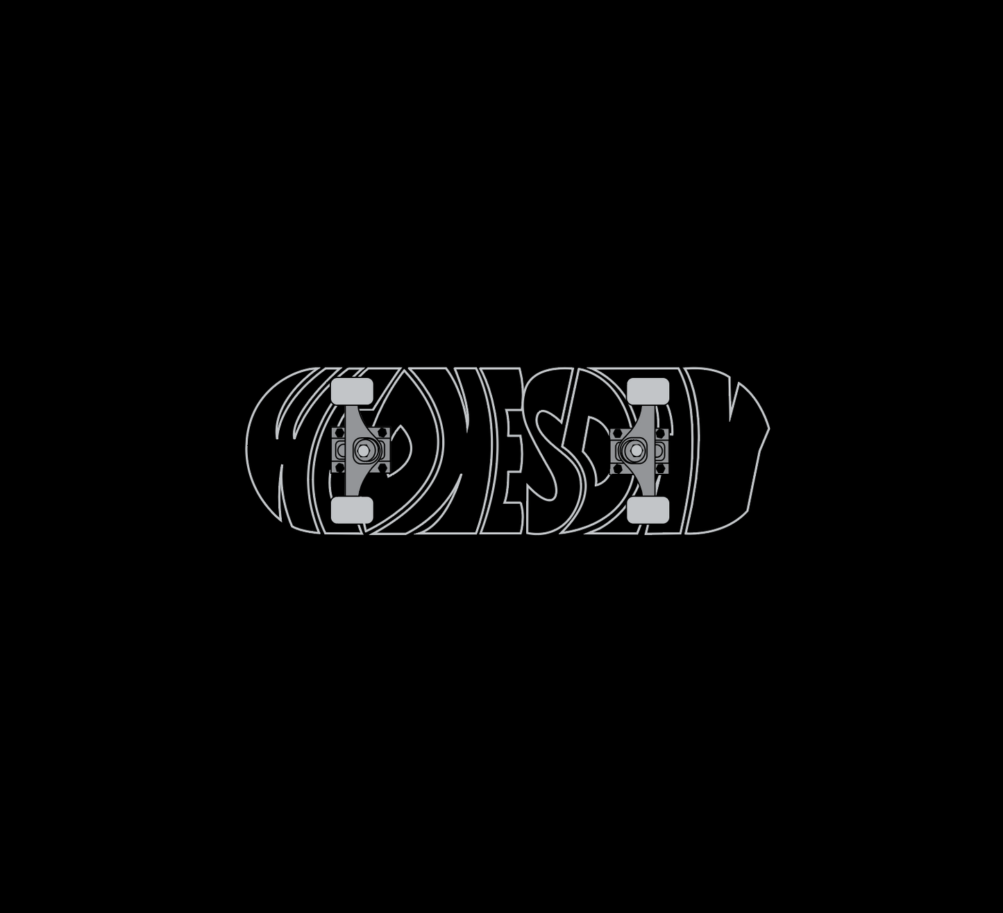 Skate Deck - Black Tee