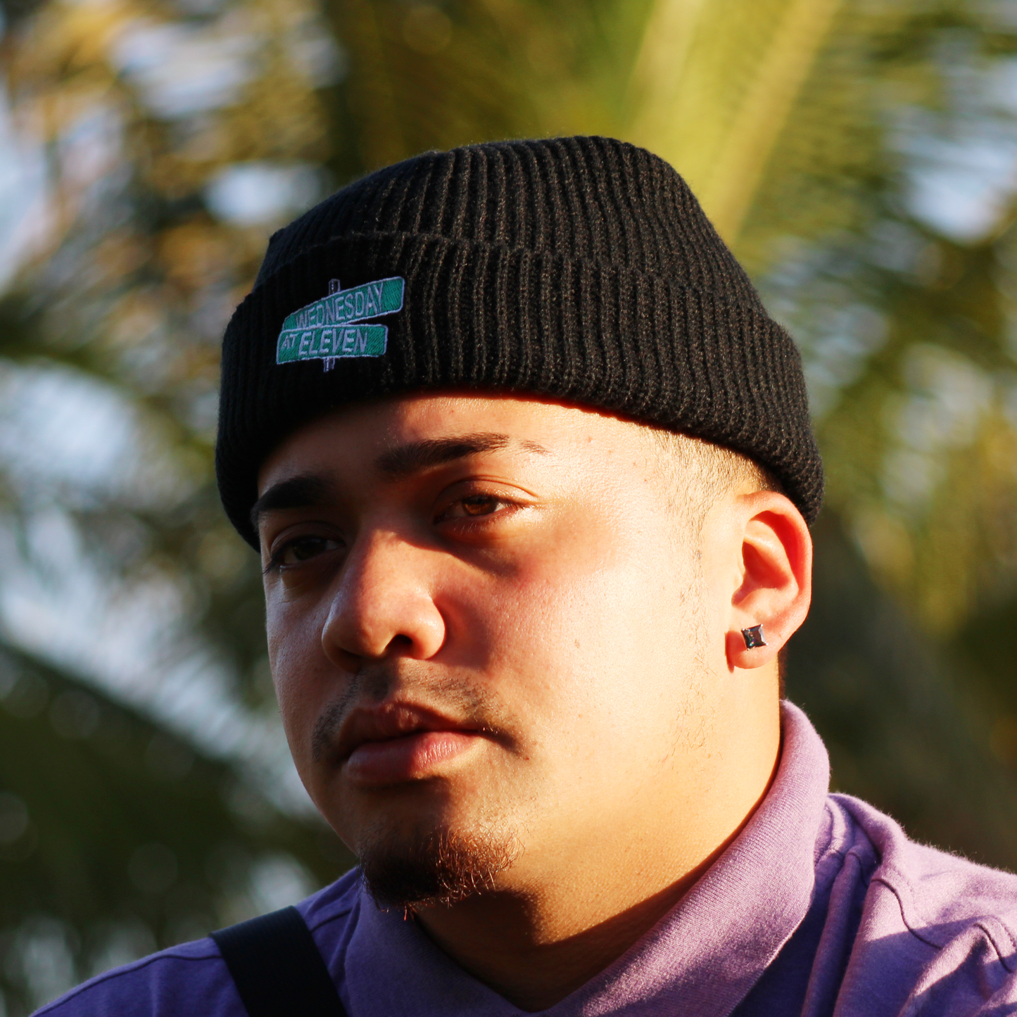 Logo - Black Fisherman Beanie