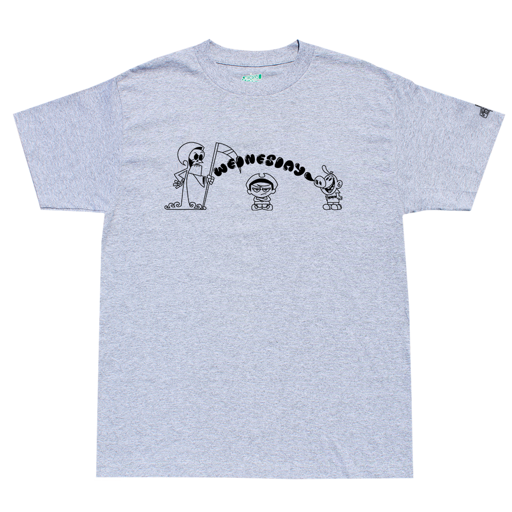 The Grim Adventures of Wednesdayateleven (Black) - Grey Tee