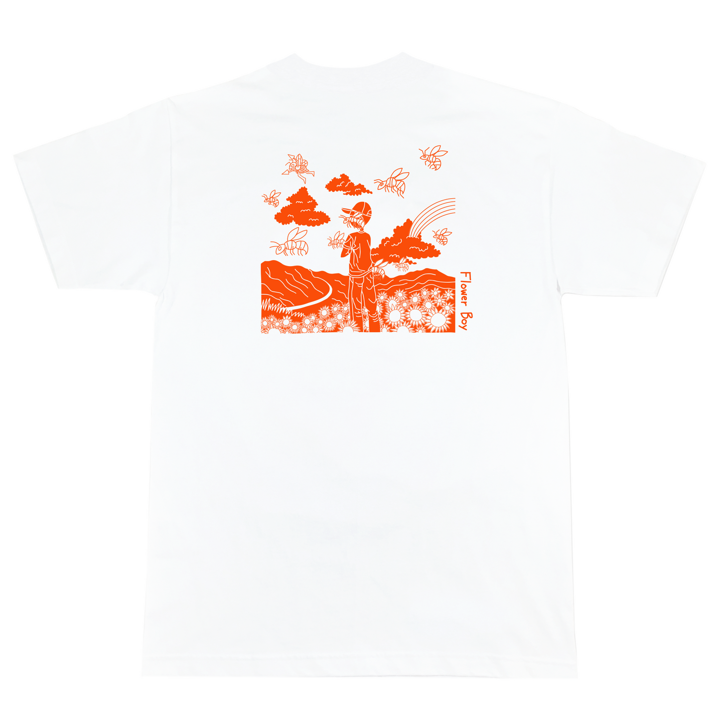 FLOWER BOY - White Tee