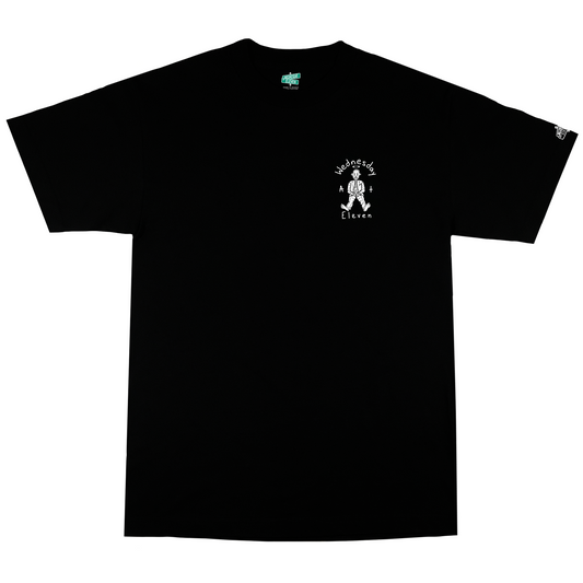Swimming (WHITE) - Black Tee
