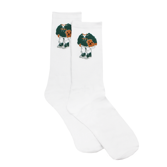 Wolo Bear Socks - White