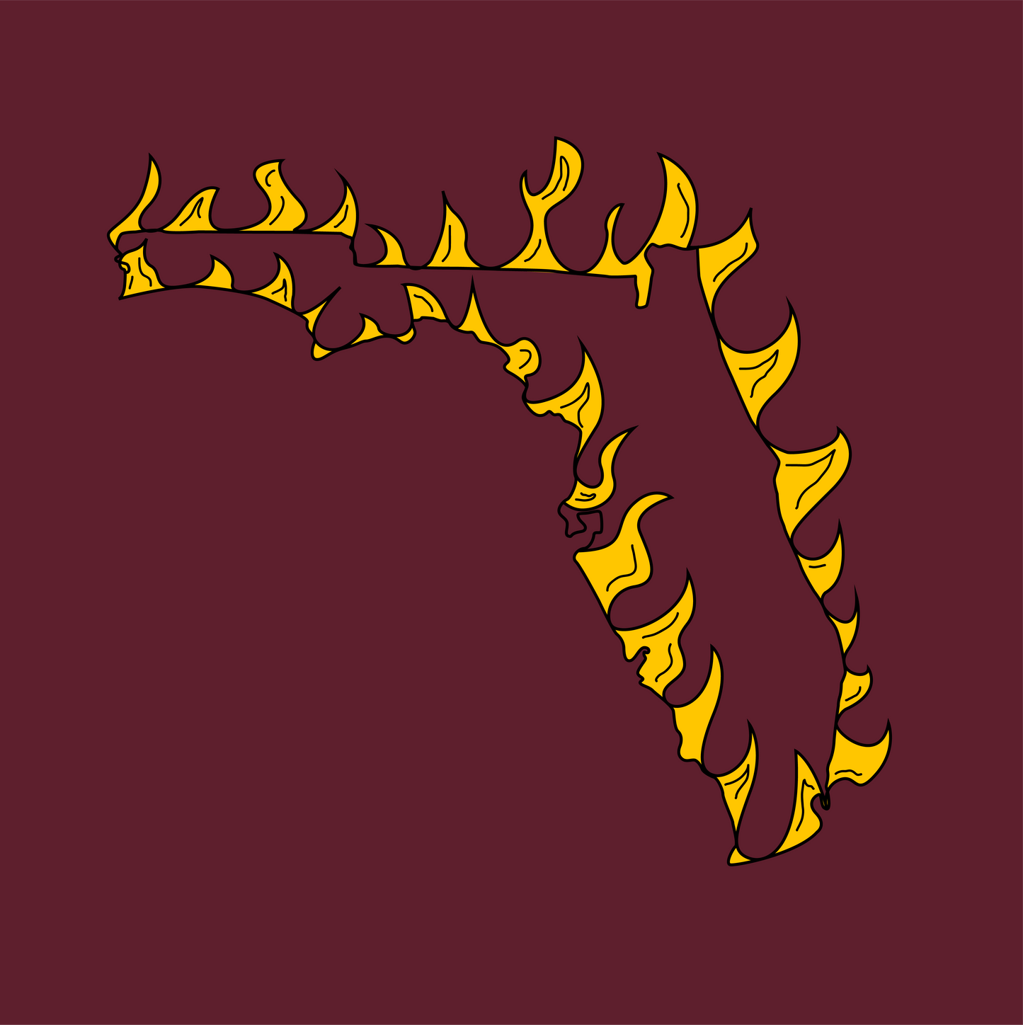 This is Fine - Burgundy Tee